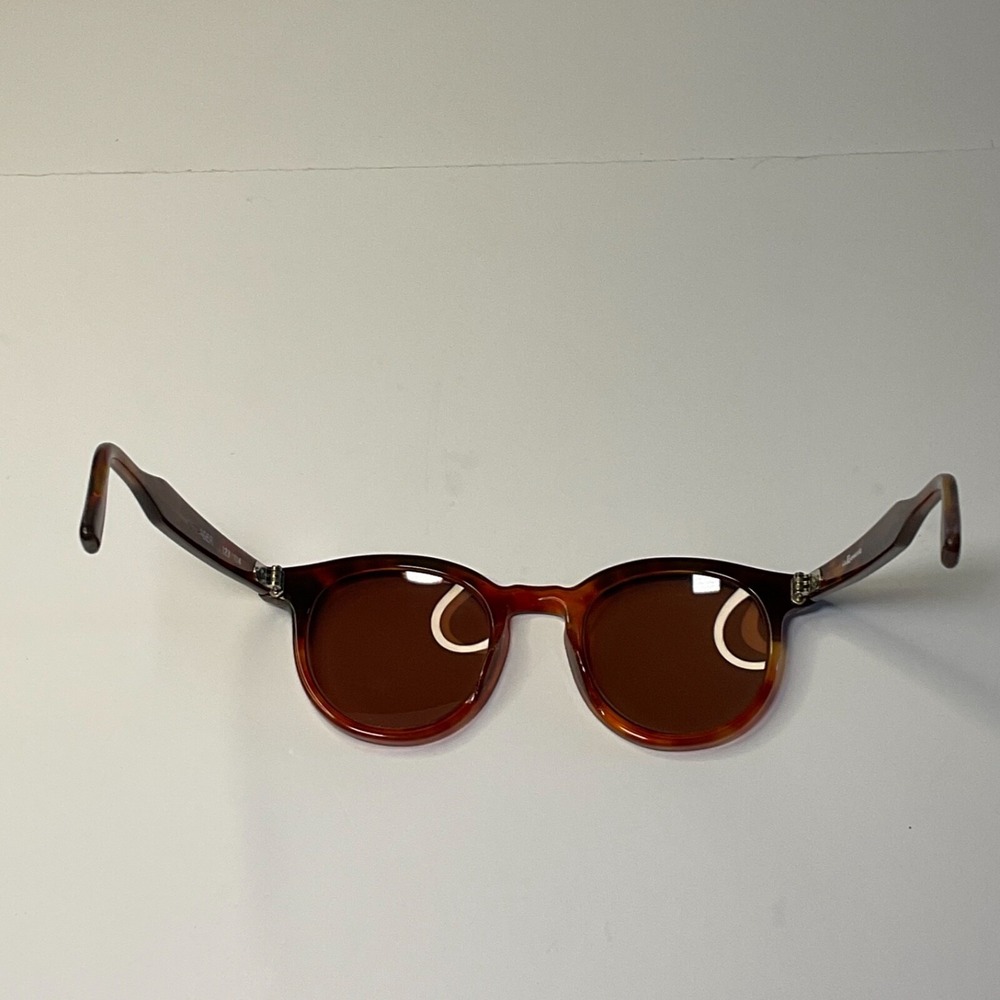 L.A. Eyeworks Vtg Sunglasses 123 104 Round Tortoiseshell Brown Frames Only - Picture 6 of 13